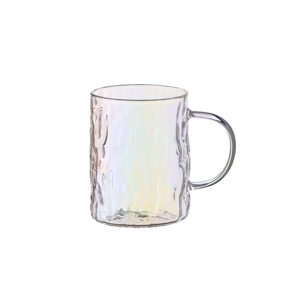 Набір чашок Ardesto Shine mix 260 мл 4 шт прозорий, золотистий, сірий, перламутровий (AR2626GM) - изображение 6