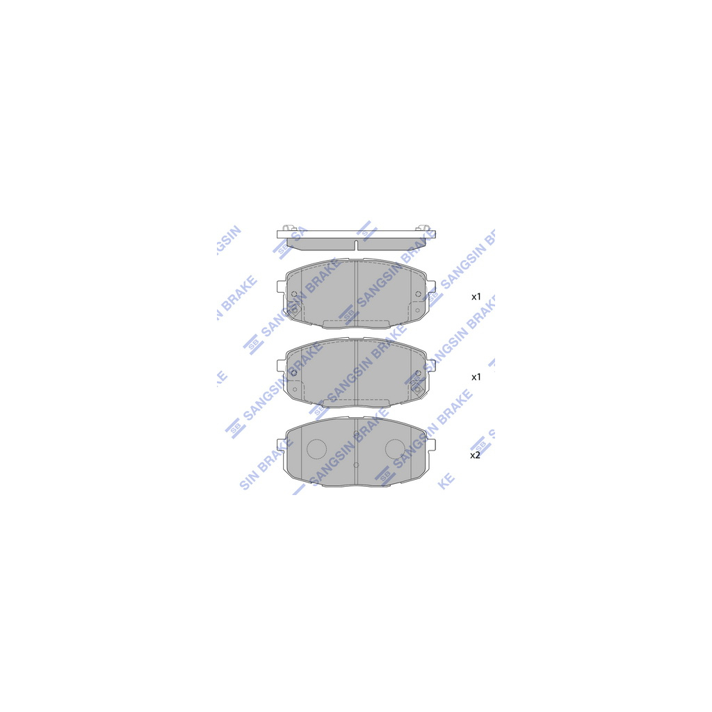 Гальмівні колодки HI-Q SP1162 - зображення 1