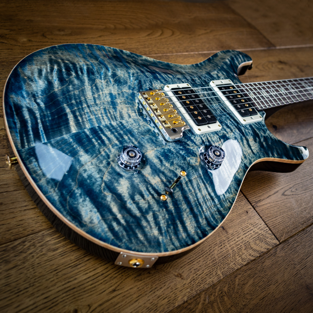 Електрогітара PRS Custom 24 10 Top Faded Whale Blue - зображення 6