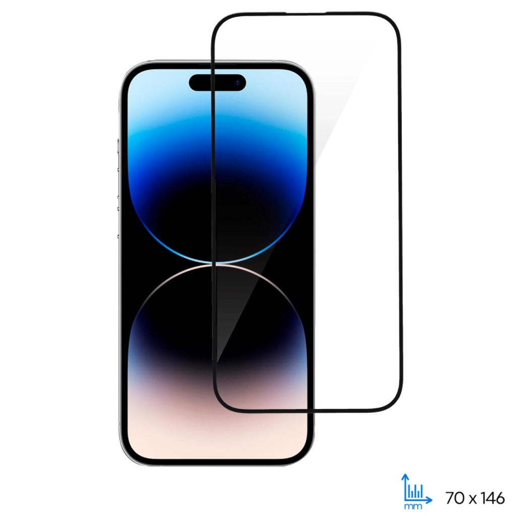 Скло захисне 2E iPhone 14 Pro 2.5D FCFG black (2E-IP-14P-6.1-SMFCFG-BB) - зображення 1