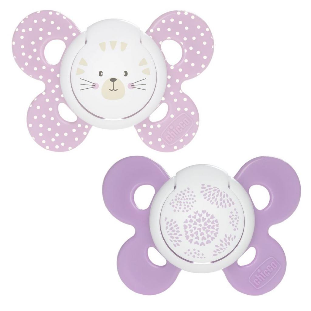 Пустушка Chicco Physio Comfort силіконова 6-16 міс 2 шт рожева (74933.11.00.00) - зображення 1