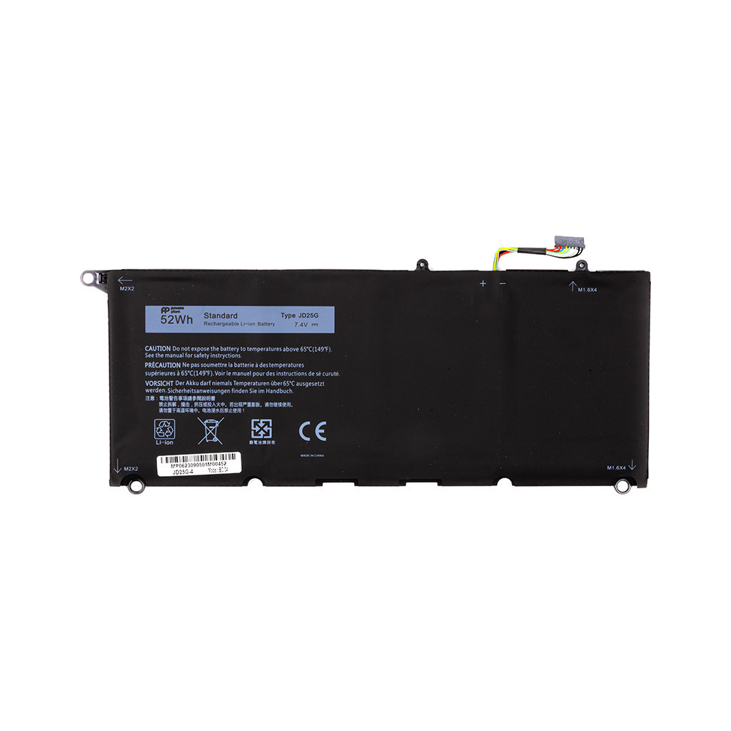 Акумулятор до ноутбука DELL XPS 13 9350 (JD25G) 7.4V 52Wh PowerPlant (NB441891) - зображення 1