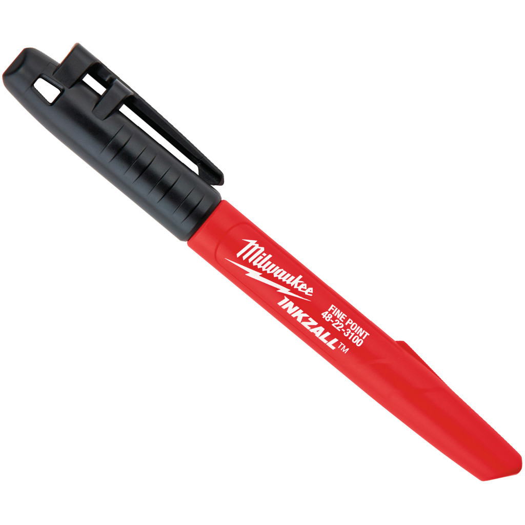 Маркер Milwaukee для будмайданчика INKZALL, тонкий, чорний (48223100) - изображение 1