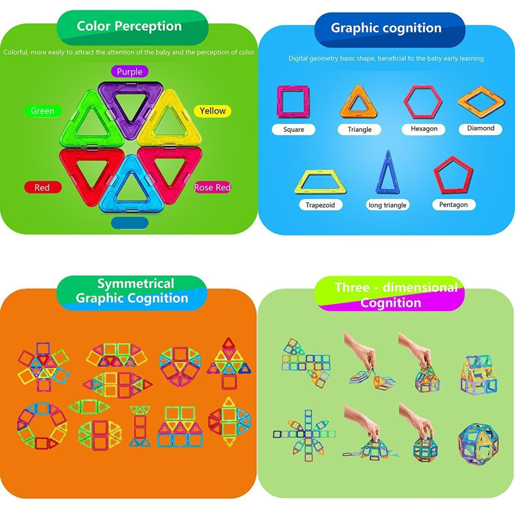 Конструктор Magplayer Набір 45 ел. (MPA-45) - зображення 6