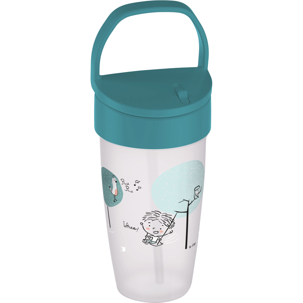 Поїльник-непроливайка Lovi Lovely Boy із силіконовою трубочкою 350 мл (35/355boy) - зображення 1