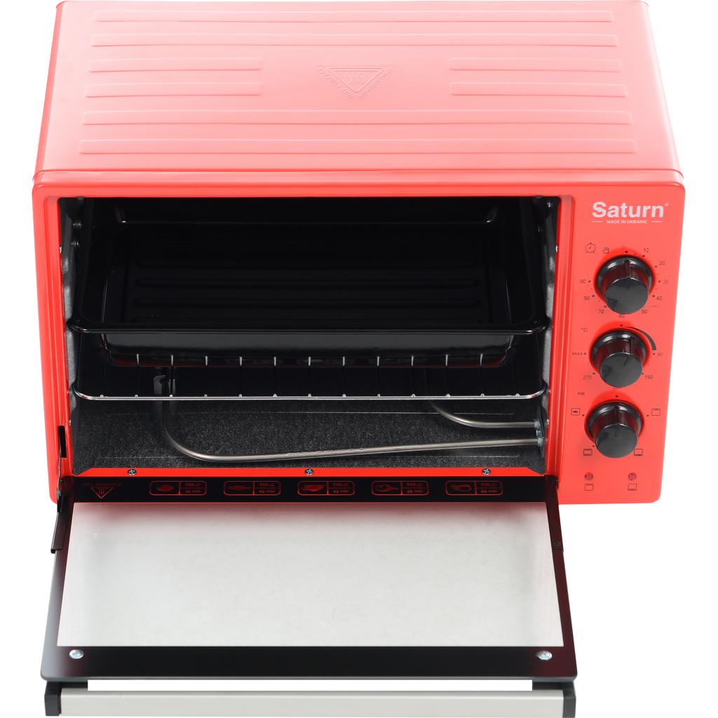 Електропіч Saturn ST-EC3402 Red - зображення 4