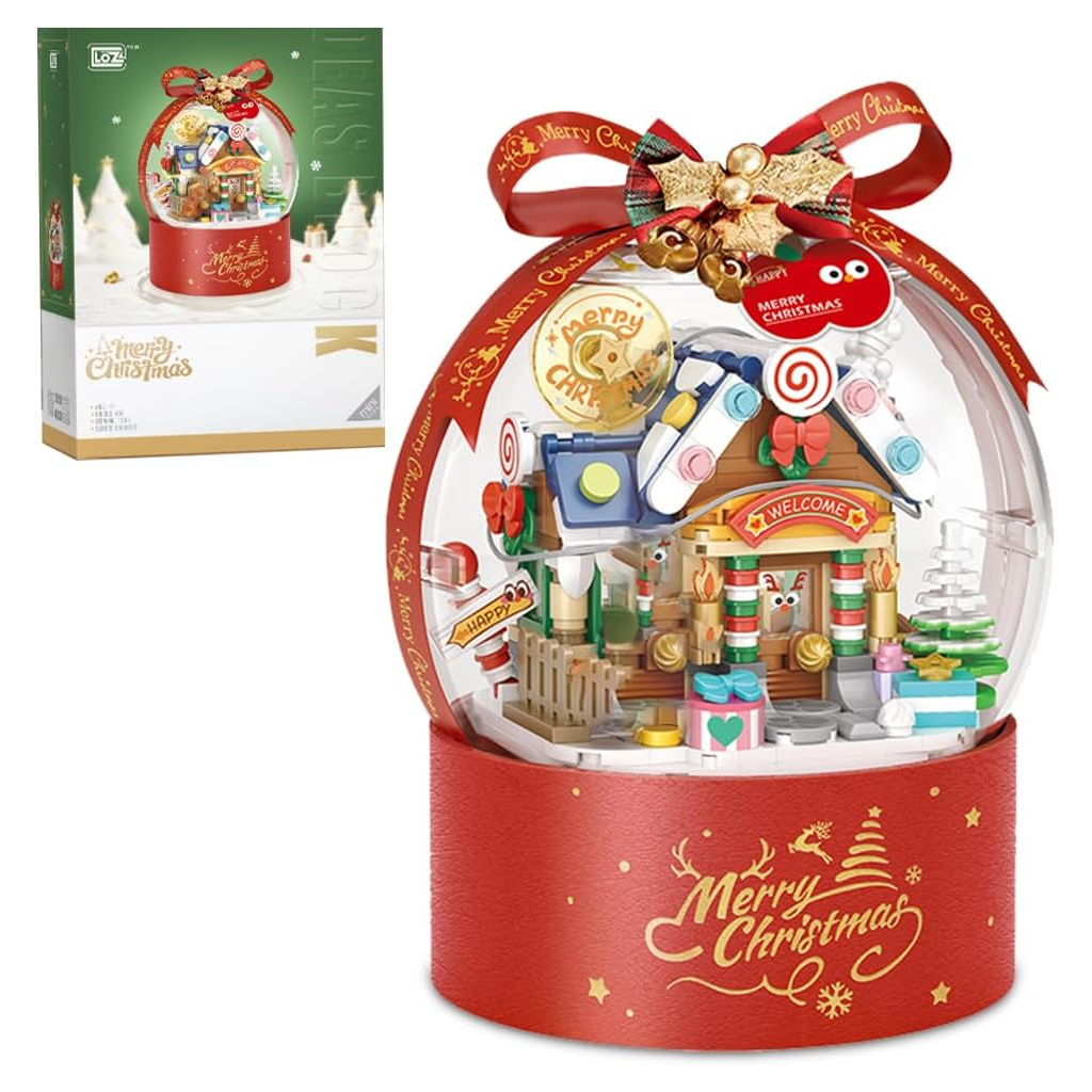 Конструктор LOZ mini Зимовий будиночок з вогниками без фігурок (1303) - зображення 2