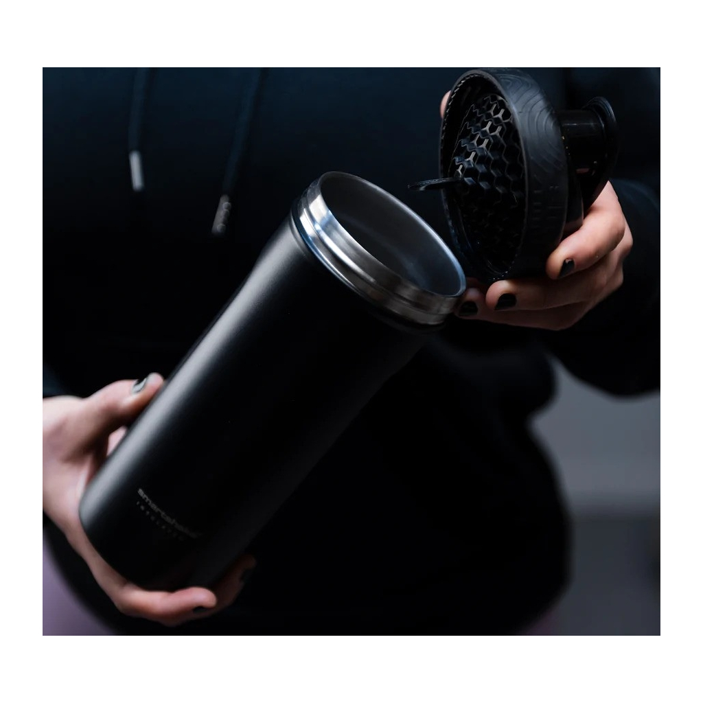 Шейкер спортивний SmartShake Insulated Steel 750ml Black (11152001) - зображення 5