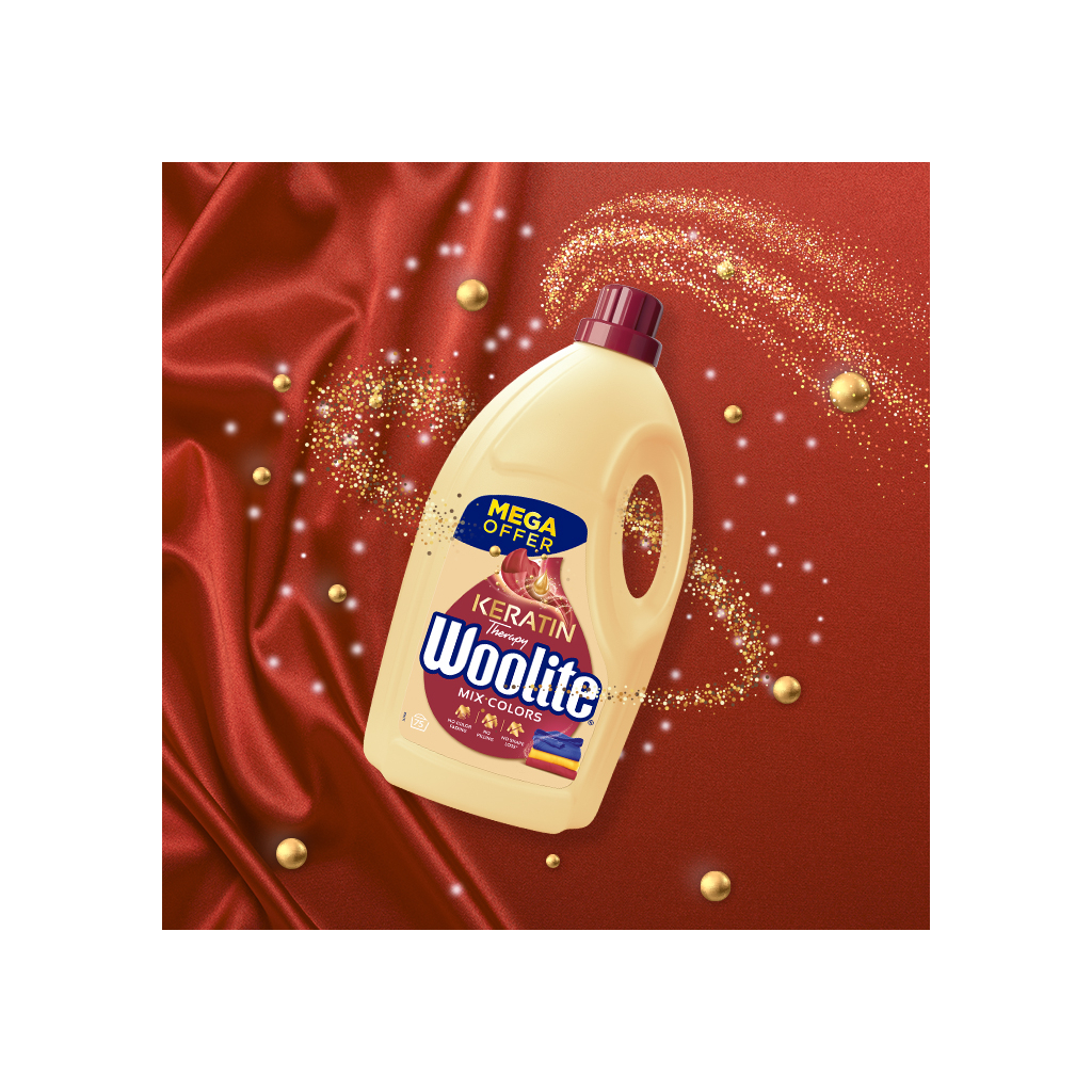 Гель для прання Woolite Для кольорових тканин З кератином 4.5 л (5900627056938) - зображення 3