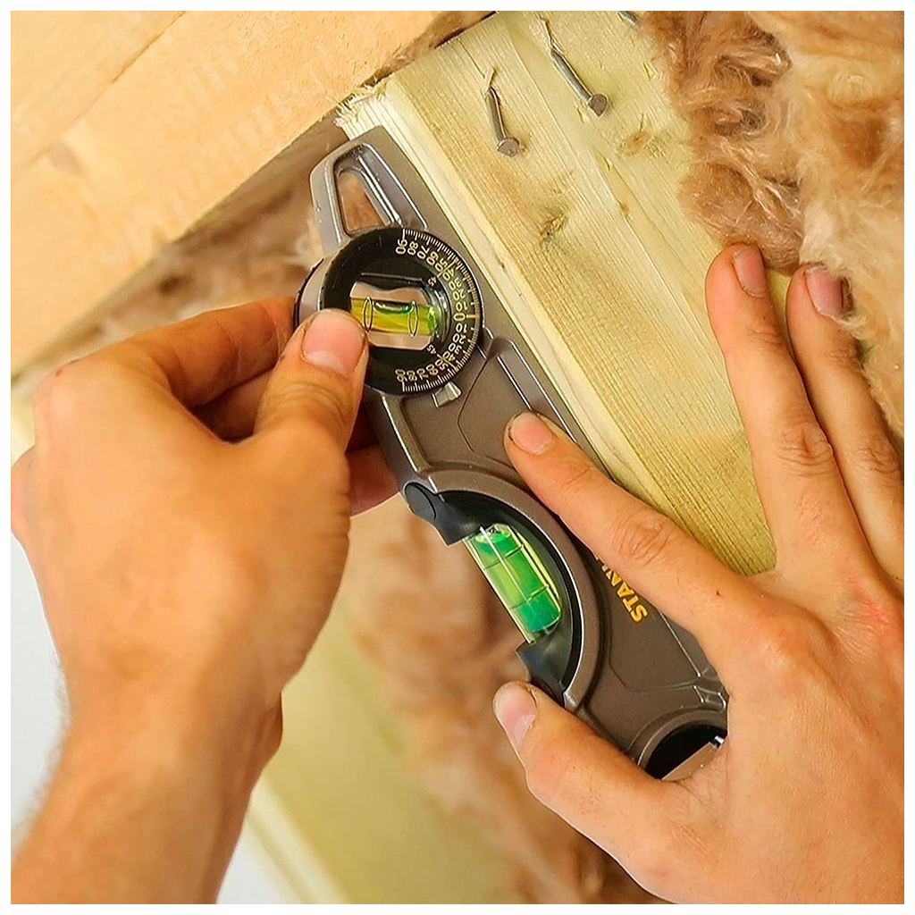 Рівень Stanley FatMax XL TORPEDO, алюмінієвий, 250мм, 3 капсули, магнітний. (0-43-609) - зображення 7