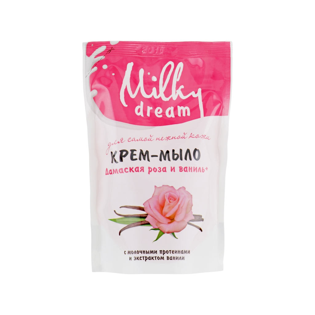 Рідке мило Milky Dream Дамаська троянда і ваніль дой-пак 500 мл (4820205300158) - зображення 1