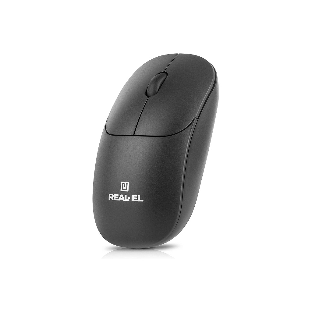 Мишка REAL-EL RM-313W Wireless Black (EL123200042) - зображення 8