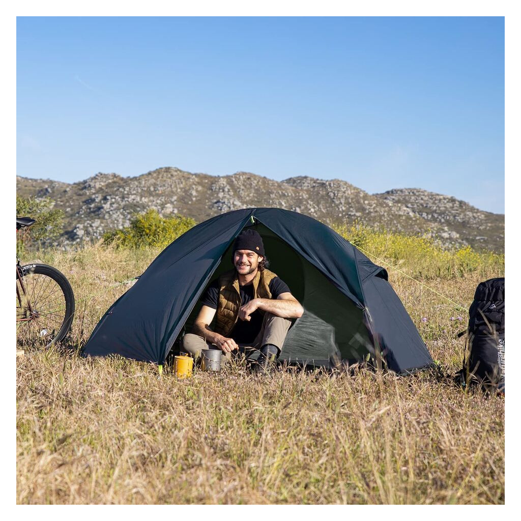 Намет Naturehike надлегкий одномісний Naturehike Cycling 1 NH18A095-D 210T темно-синій (6927595737743) - зображення 3