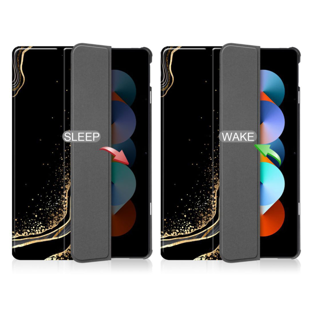 Чохол до планшета BeCover Smart Case Apple iPad Air 11" M2/M3 (2024/2025) Black Abstraction (711598) - зображення 6