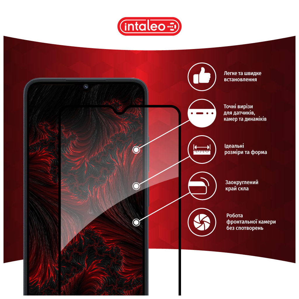 Скло захисне Intaleo Full Glue Xiaomi Redmi 12C (1283126573774) - зображення 3