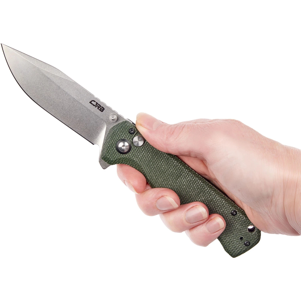 Ніж CJRB Chord Green Micarta (J1927-MGN) - зображення 5