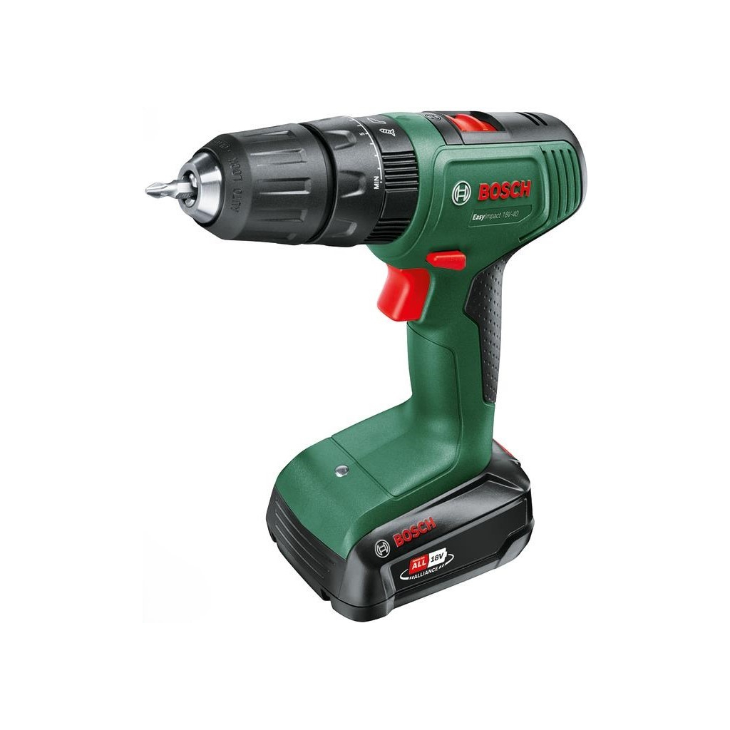 Шуруповерт Bosch EasyImpact 18V-40 18В 1х1.5Агод 2038Нм 0-4300-1650обхв кейс ЗП 1.4кг (0.603.9D8.101) - зображення 1