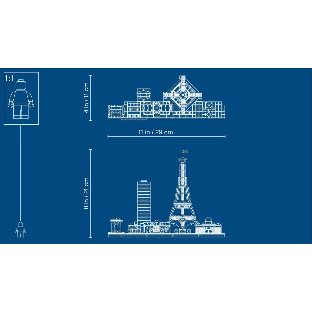 Конструктор LEGO Architecture Париж 649 деталей (21044) - зображення 4