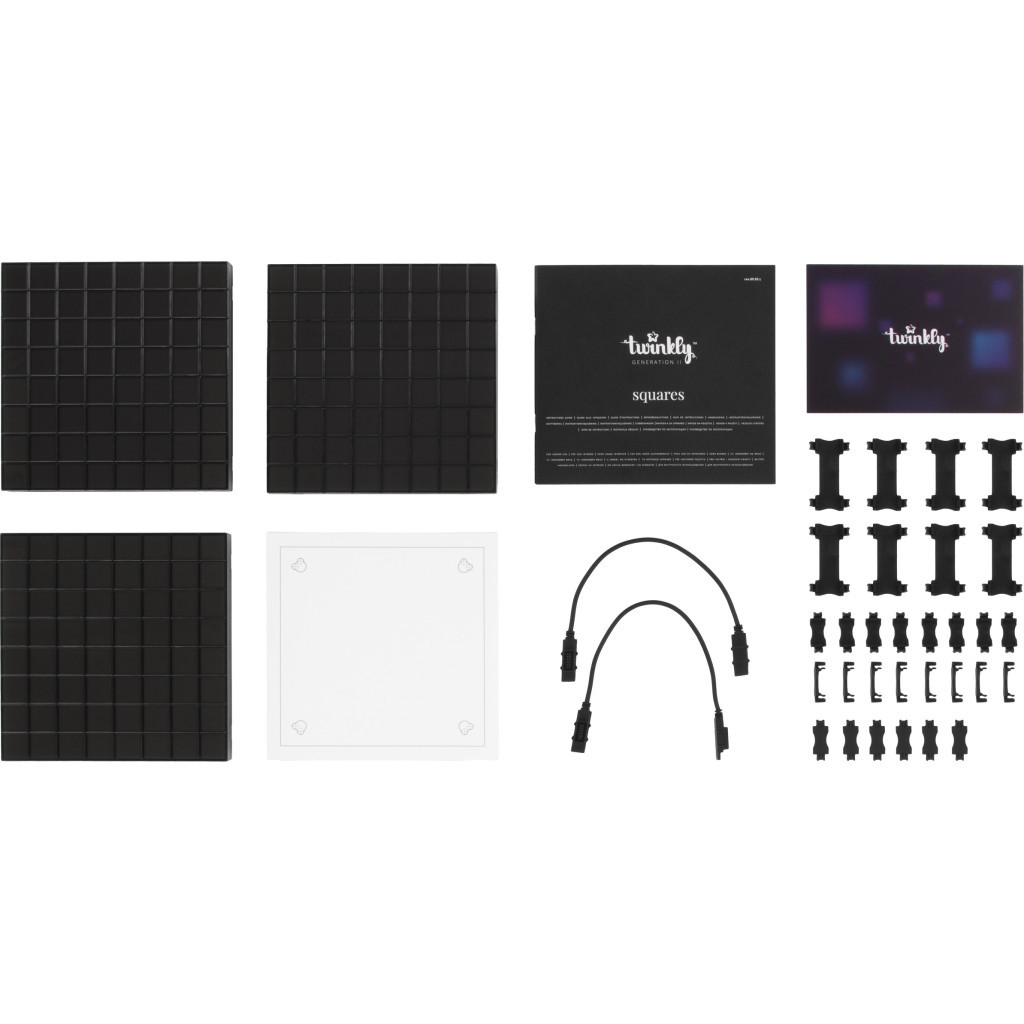 Гірлянда Twinkly Панель Smart LED Squares 3 RGB, Gen II, IP20, 16x16см, for TWQ064STW-07-BEU (TWQ064STW-03-BAD) - зображення 4