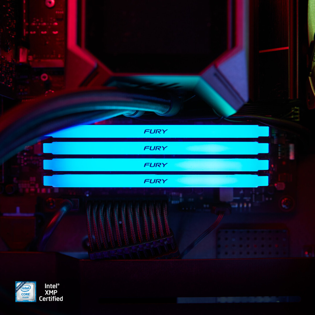 Модуль пам'яті для комп'ютера DDR4 8GB 3200 MHz Beast RGB Kingston Fury (ex.HyperX) (KF432C16BB2A/8) - изображение 9