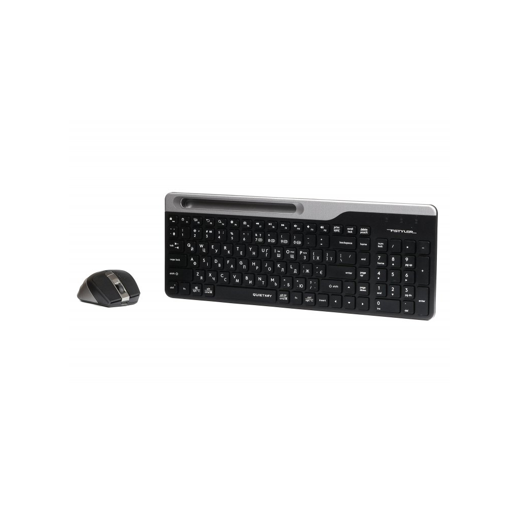 Комплект A4Tech FB2535C Wireless/Bluetooth Smoky Grey (FB2535C Smoky Grey) - зображення 2