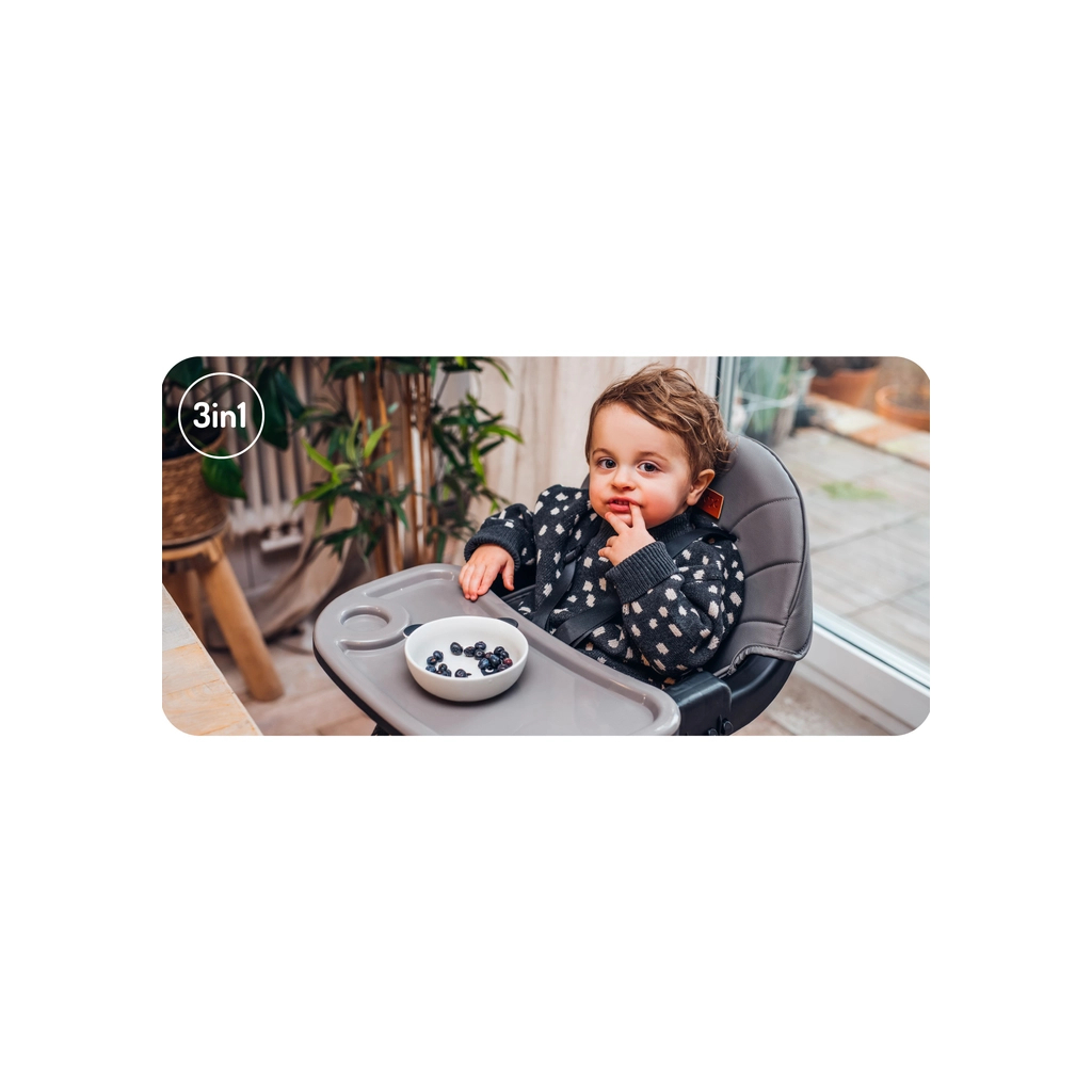 Стілець для годування MoMi Reki 2в1 Grey (KRKA00034) - изображение 10