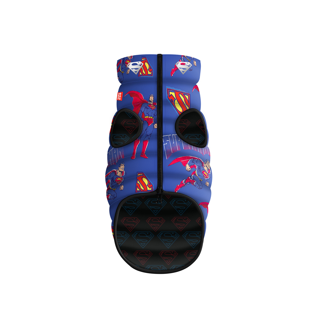 Курточка для тварин WAUDOG Clothes двостороння, "Сила Супермена" XS30 (403-1079) - зображення 1