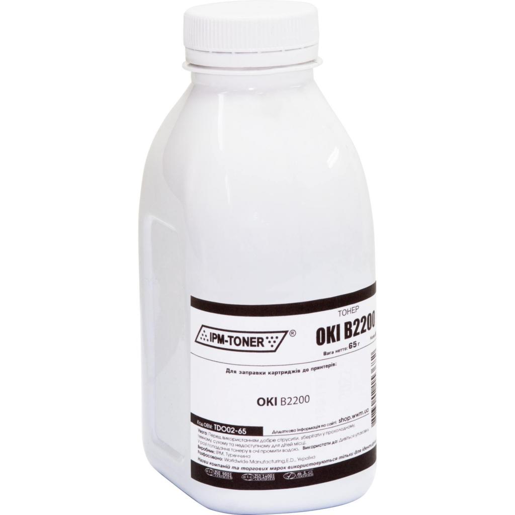 Тонер OKI B2200, 65г Black IPM (TDO02-65) - зображення 1