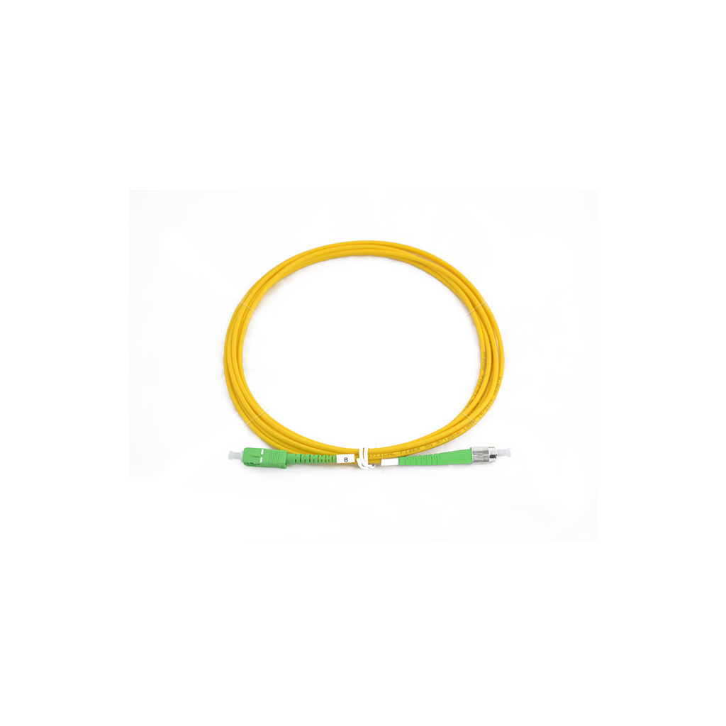 Оптичний патчкорд Cor-X FC/APC-FC/APC SingleMode, Simplex, 3m (Patchcord OFPC-FC/APC-FC/APC-3) - изображение 1