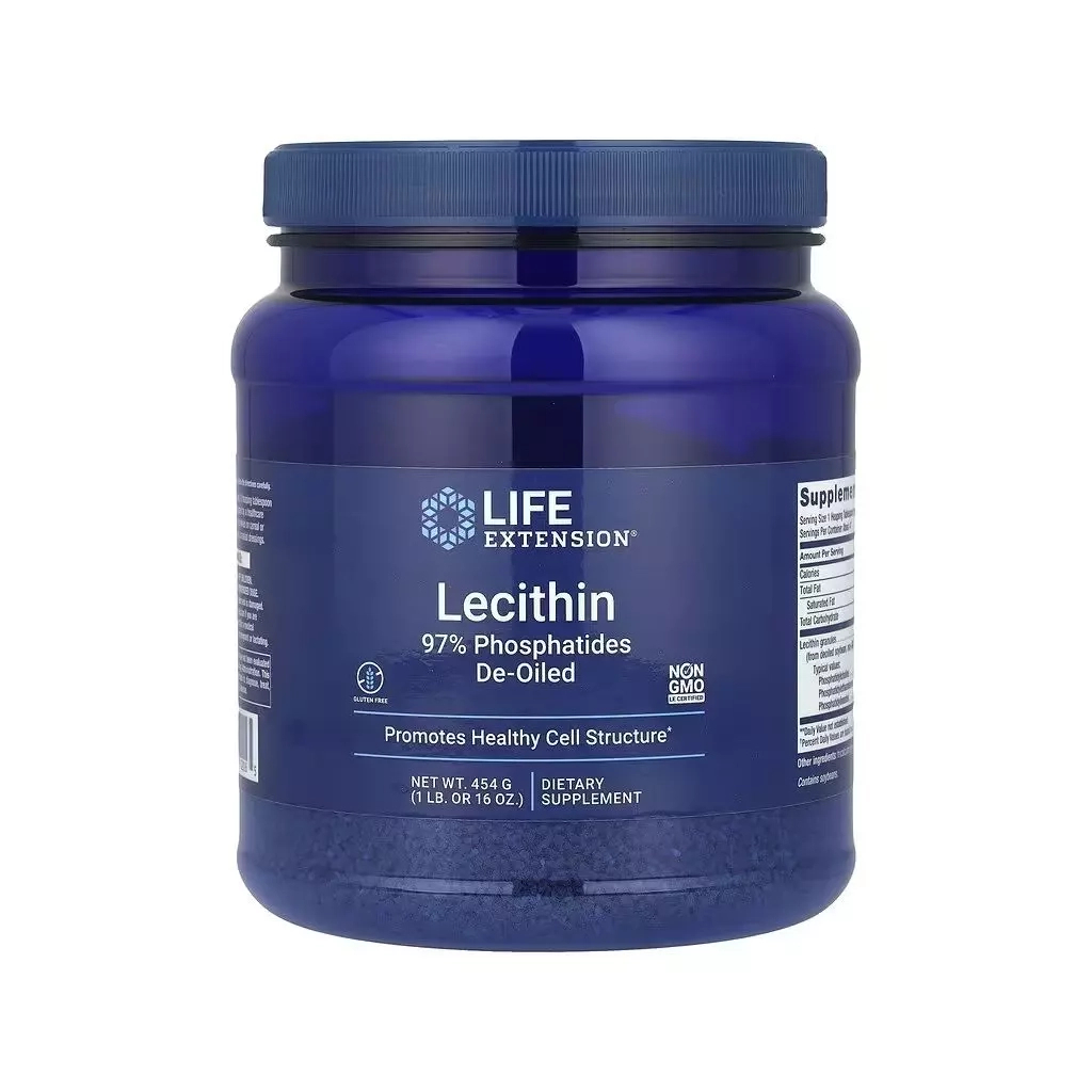 Амінокислота Life Extension Лецитин, Lecithin, 454 г (LEX-02016) - зображення 1