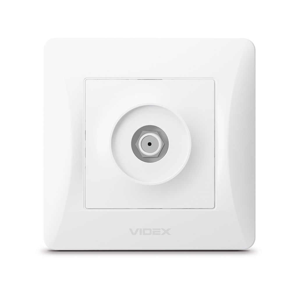 ТВ розетка Videx BINERA SAT одинарна супутникова біла - изображение 2