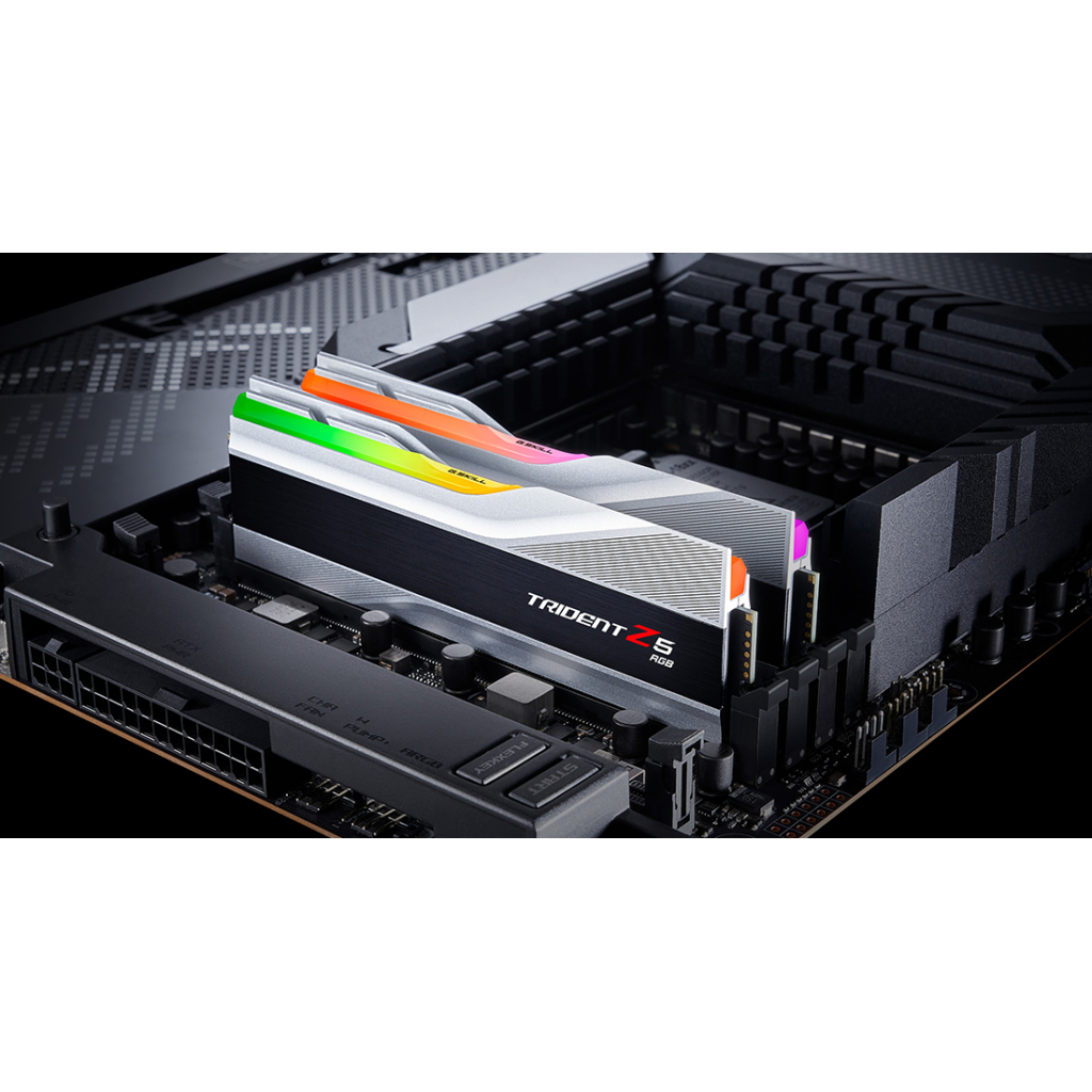 Модуль пам'яті для комп'ютера DDR5 32GB (2x16GB) 6000 MHz Trident Z5 RGB Silver G.Skill (F5-6000J3238F16GX2-TZ5RS) - зображення 9