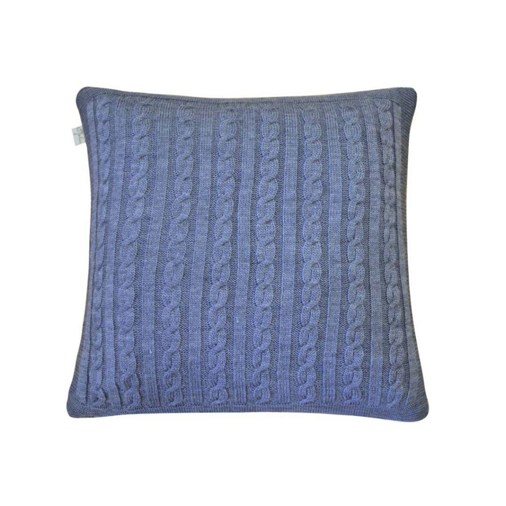 Наволочка Прованс декоративна в'язана SOFT Синій меланж 45х45 (011699) - зображення 1