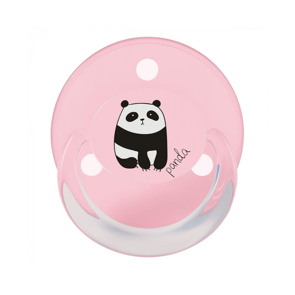 Пустушка Baby-Nova Turtle&Panda Uni 0-24 міс. рожева/бузкова, 2 шт. (3962097) - зображення 2
