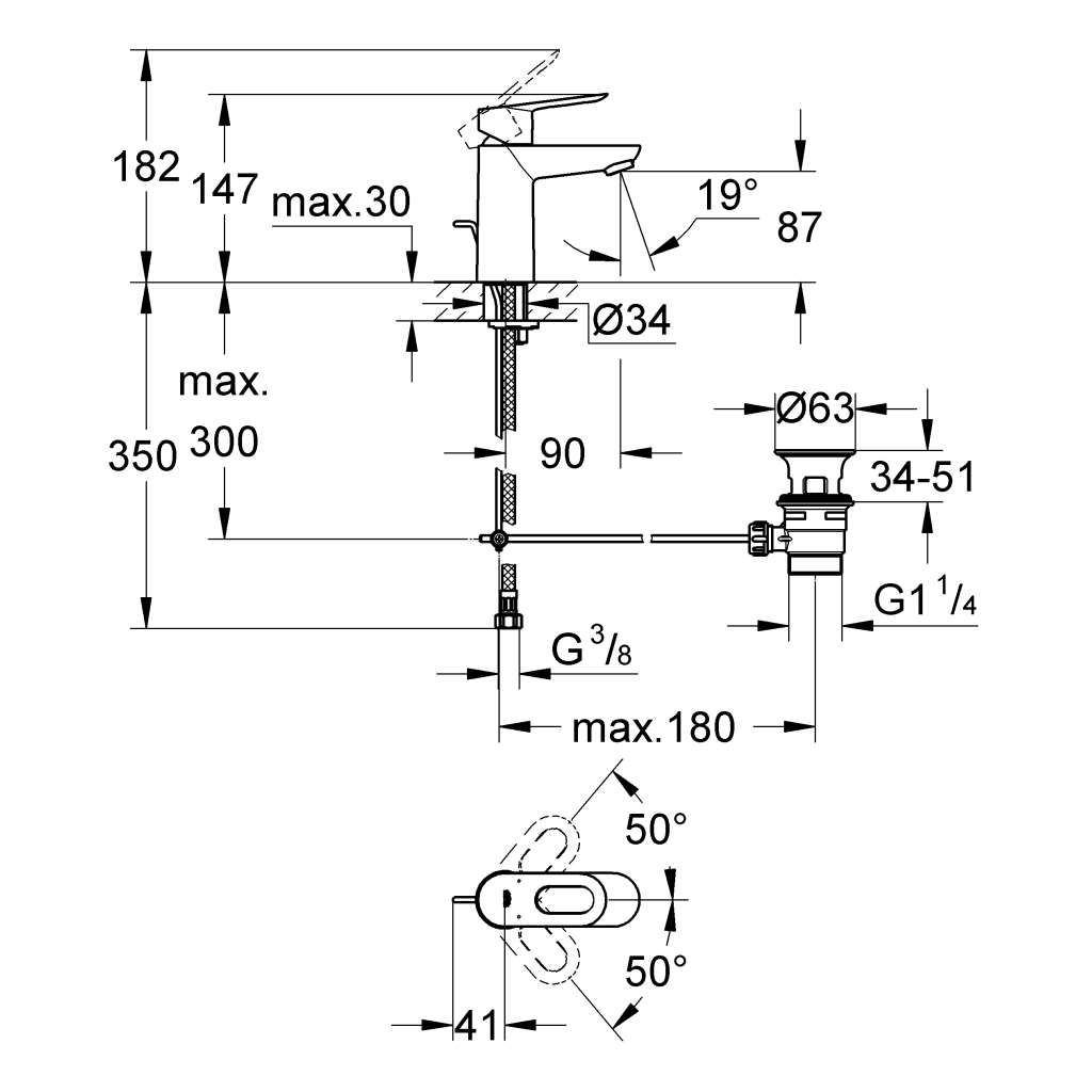 Змішувач Grohe BauLoop (23335000) - зображення 2