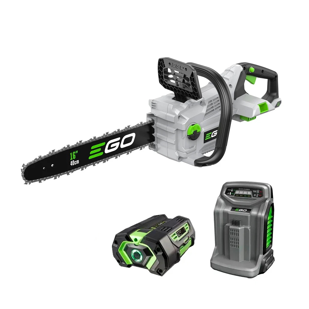 Ланцюгова пила EGO CS1614E KIT, 56В, шина 40см, 56лан, 3/8P, 1,1мм, акум. 5Ah + ЗП (0140042003) - изображение 1