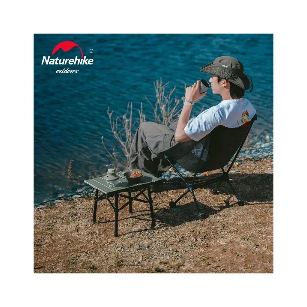 Туристичний стіл Naturehike CNH22JU050 алюміній світло-коричневий (6975641885320) - изображение 7