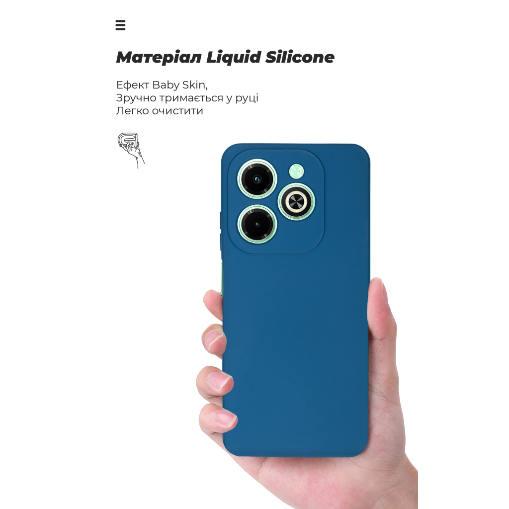 Чохол до мобільного телефона Armorstandart ICON Infinix Hot 40i Camera Cover Dark Blue (ARM79058) - зображення 7