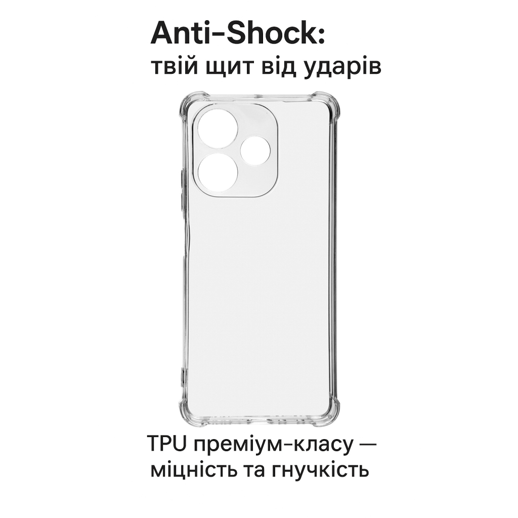 Чохол до мобільного телефона BeCover Anti-Shock Oppo A5 Pro 4G/5G Clear (713813) - зображення 2