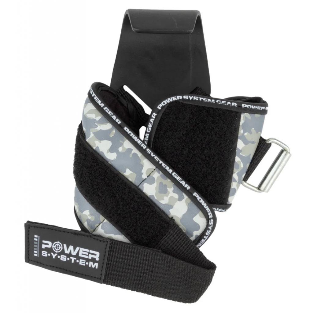 Гаки для тяги на зап'ястя Power System Hooks Camo PS-3370 Black/Grey L (PS_3370_Black/Grey L) - зображення 6