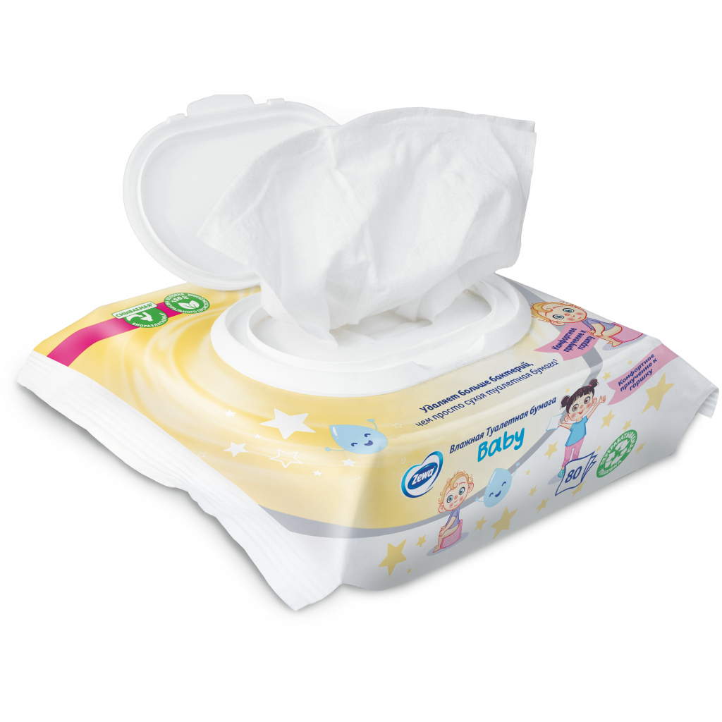 Туалетний папір Zewa Baby 80 шт. (7322541394275) - зображення 3