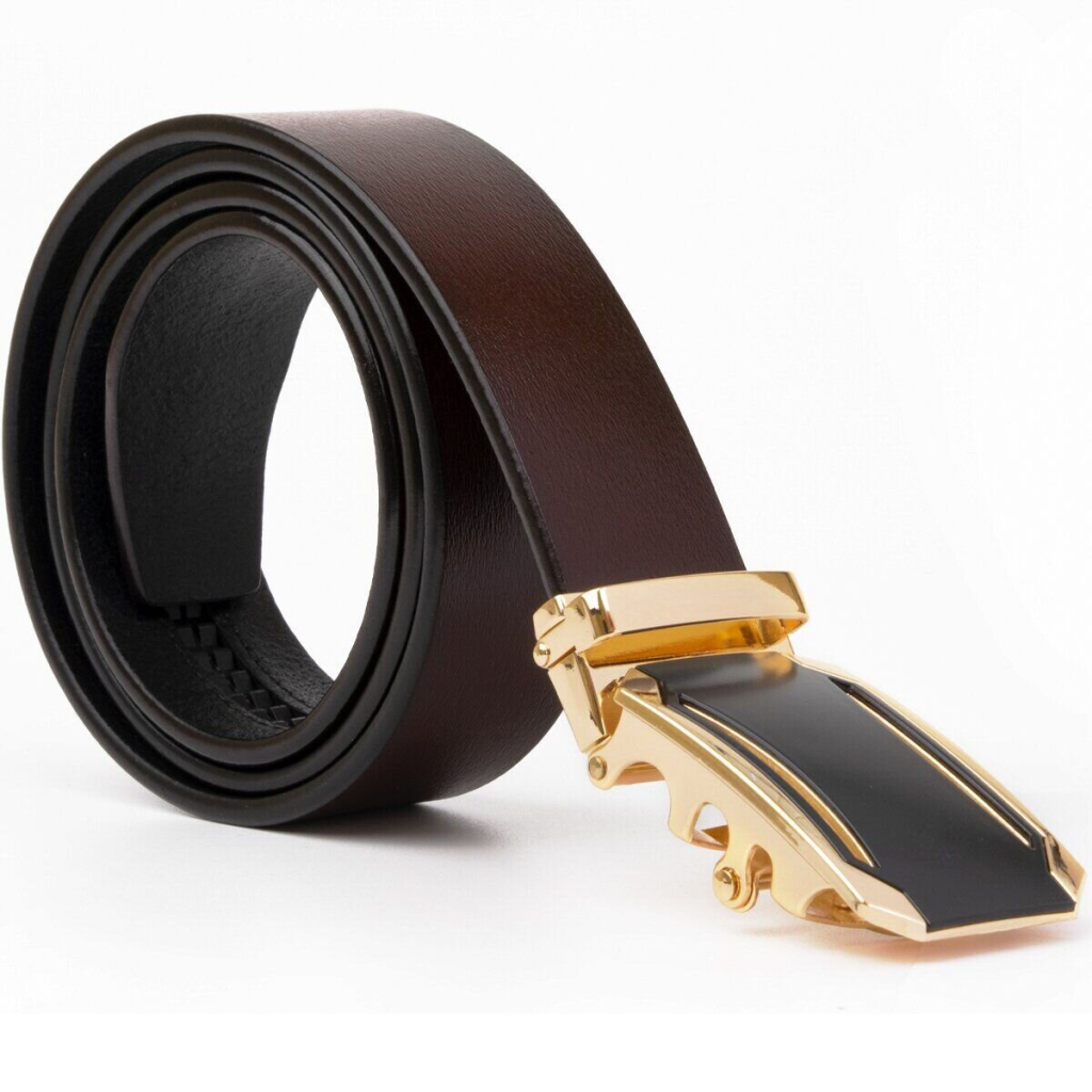 Ремінь Vintage З автоматичною пряжкою Коричневий (20209) - зображення 2