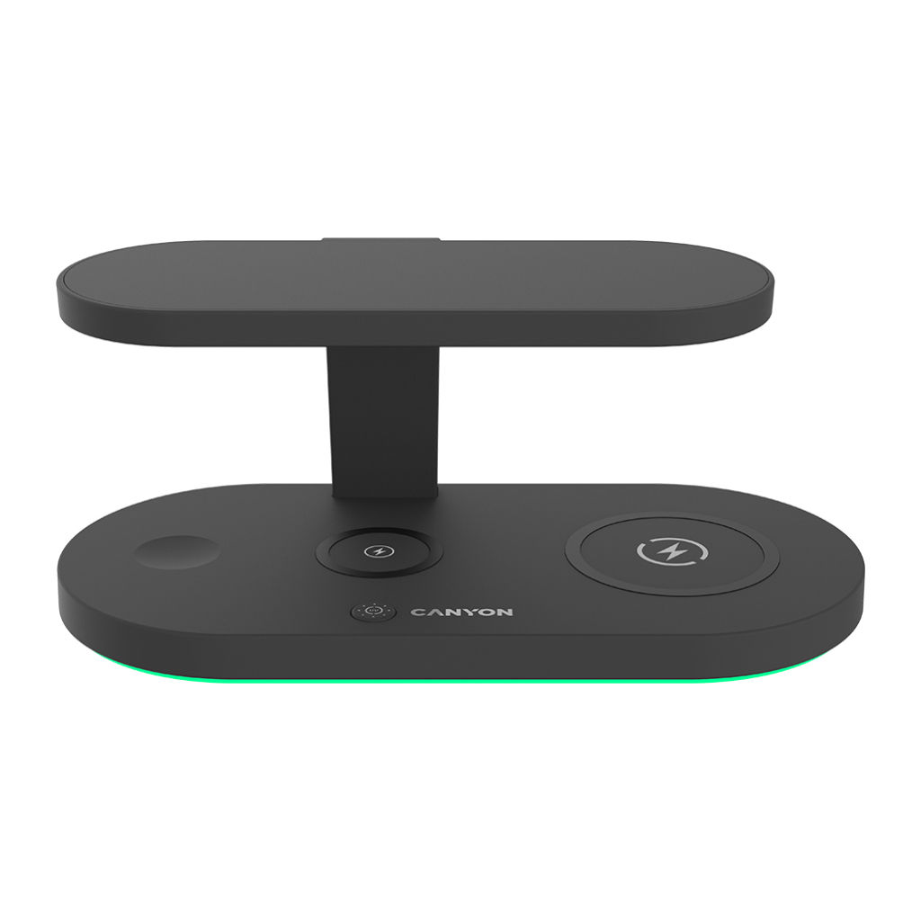 Зарядний пристрій Canyon 5in1 Wireless charger with UV sterilizer (CNS-WCS501B) - зображення 2