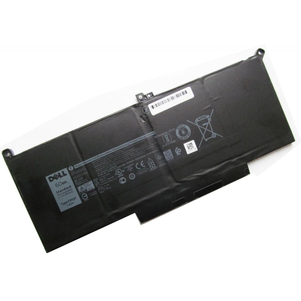 Акумулятор до ноутбука Dell Latitude 7280 F3YGT, 7500mAh (60Wh), 4cell, 7.6V, Li-ion (A47413) - зображення 2