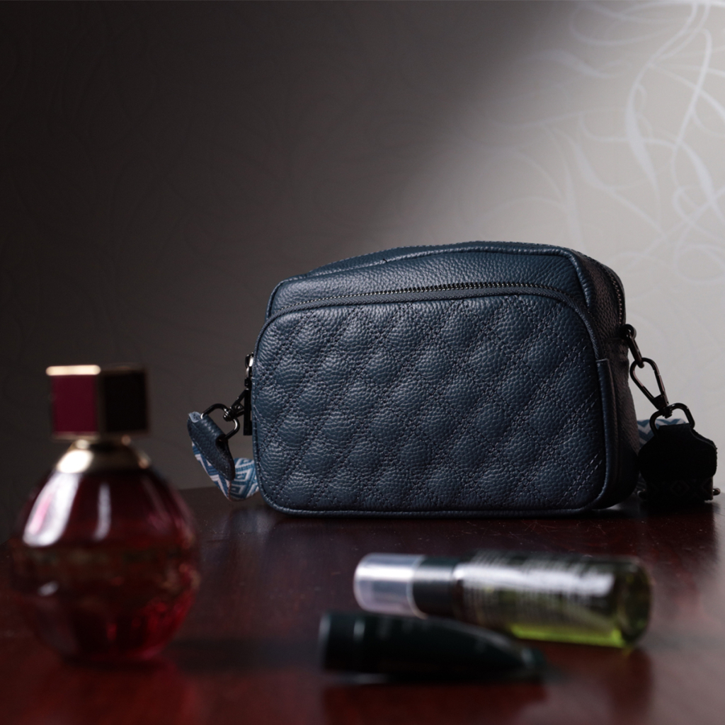 Сумка Vintage З натуральної шкіри Синя (22636) - зображення 11