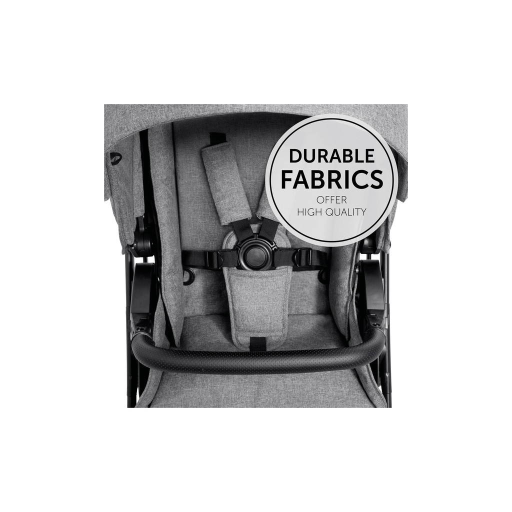 Коляска Hauck 2 в 1 Vision X Set (Melange Grey) (16525-6) - зображення 4