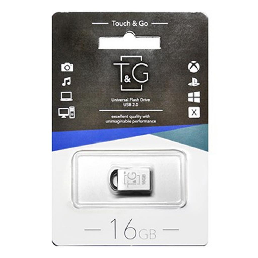 USB флеш накопичувач T&G 16GB 107 Metal Series Silver USB 2.0 (TG107-16G) - зображення 3