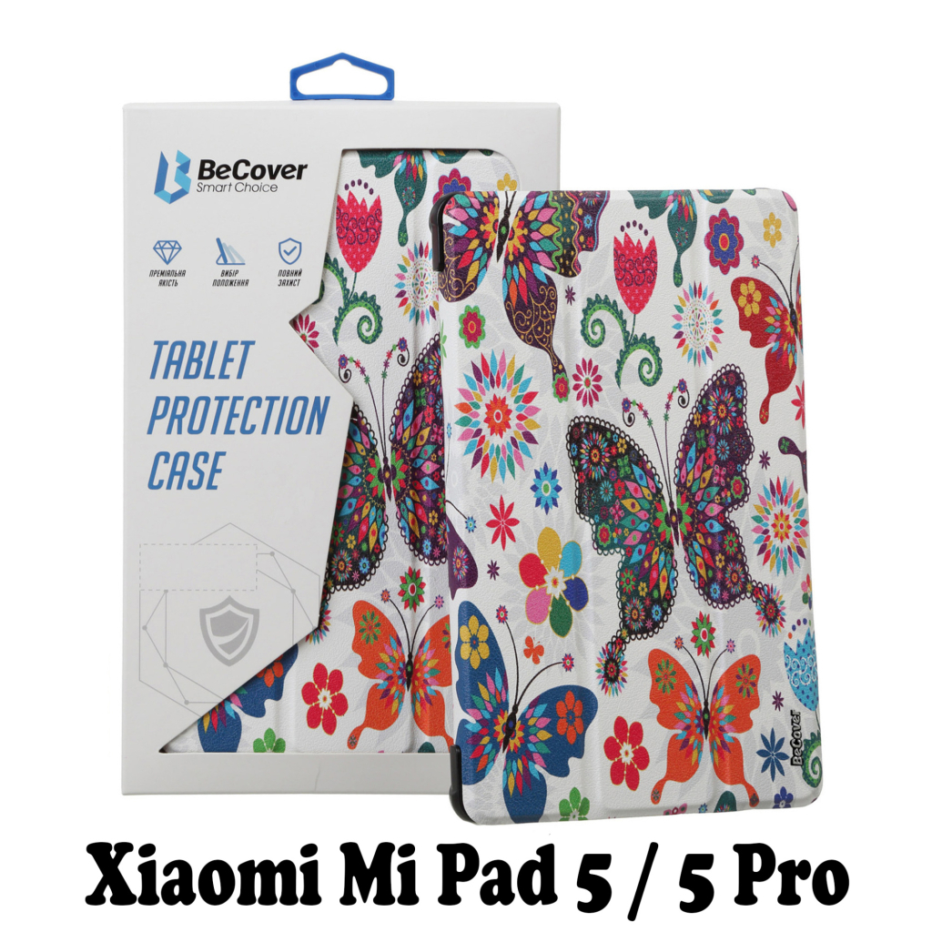 Чохол до планшета BeCover Smart Case Xiaomi Mi Pad 5 / 5 Pro Butterfly (707587) - зображення 1