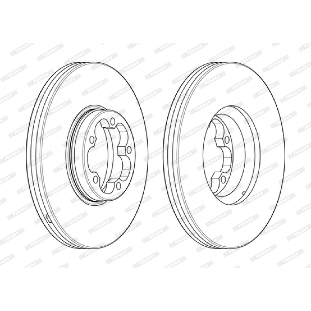 Гальмівний диск FERODO DDF2468-1 - зображення 1