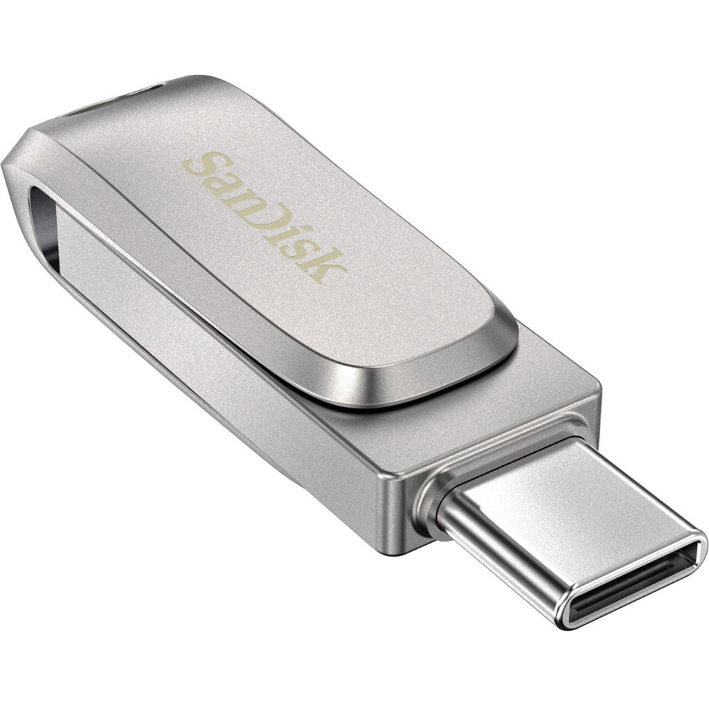USB флеш накопичувач SanDisk 1TB Ultra Dual Luxe Silver USB 3.2/Type-C (SDDDC4-1T00-G46) - изображение 5